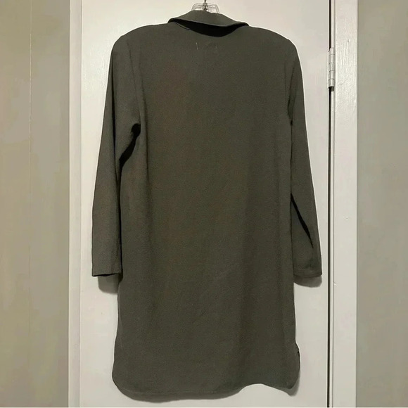 Mud Pie Kinsley Lace Up Dress Olive size S - Picture 3 of 8